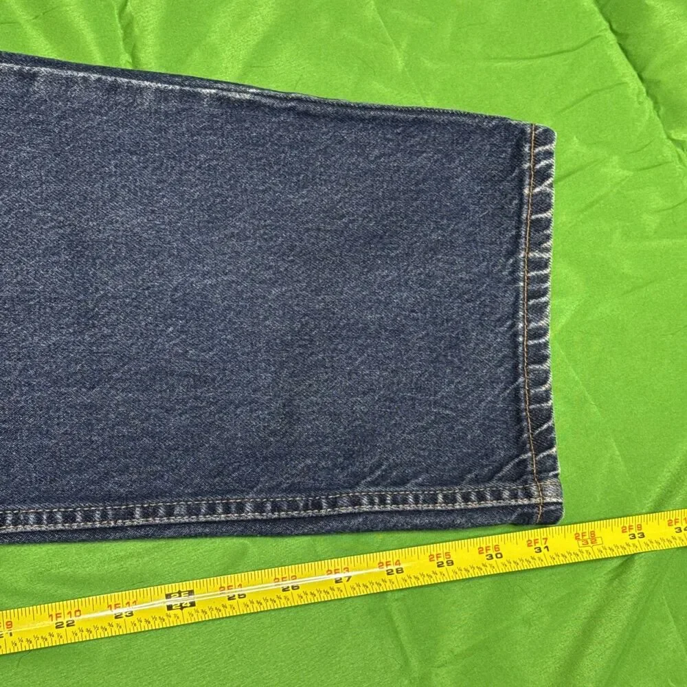 VTG Levis 505 Jeans Mens 38x32 Blue Denim Regular Fit Straight Leg Red Tab Y2K